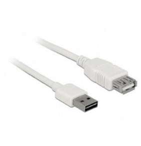 Delock Prodlužovací kabel EASY-USB 2.0 Typ-A samec   USB 2.0 Typ-A samice bílá 1 m