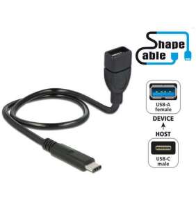 Delock Cable USB 2.0 Type-C™ male   USB 2.0 Type-A female ShapeCable 0.50 m