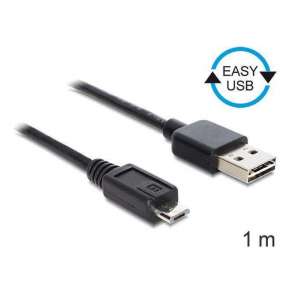 Delock kabel EASY-USB 2.0-A samec   USB 2.0 micro-B samec 1 m