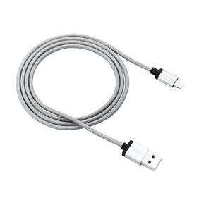 Canyon MFI-3, 1m prémiový opletený kábel Lightning/USB, MFI schválený Apple, tmavo-šedý