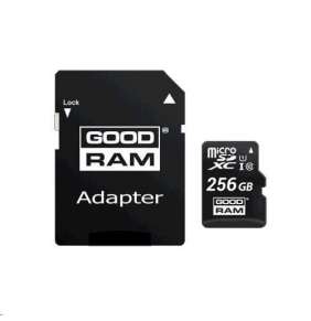GOODRAM microSDXC karta 256GB M1AA (R:100/W:10 MB/s), UHS-I Class 10, U1 + Adapter