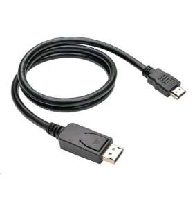 Kabel C-TECH DisplayPort/HDMI, 3m, čierny