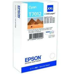 Epson inkoustová náplň/ C13T70124010/ WP-4000/ 4500/ 3 400 stran/ XXL Modrá