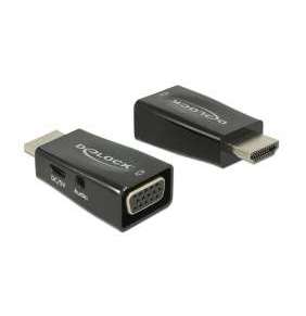 Delock Adaptér HDMI-A samec   VGA samice, s Audio