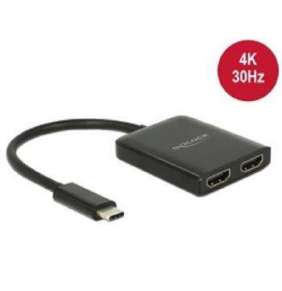 Delock USB Type-C™ Splitter (DP Alt Mód)   2 x HDMI výstup 4K 30 Hz