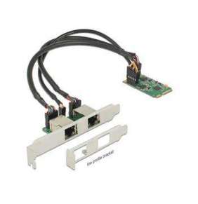 Delock Mini PCIe I/O PCIe full size 2 x Gigabit LAN Low Profile