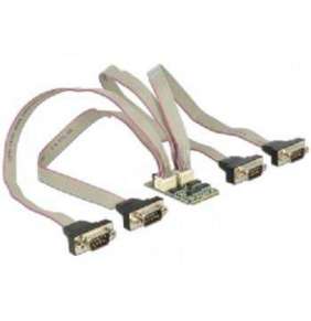 Delock Module MiniPCIe I/O PCIe full size 4 x Serial RS-232 with Voltage supply