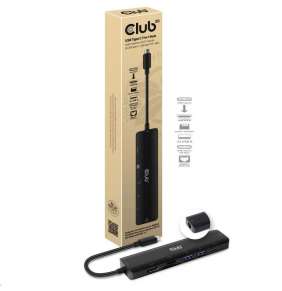 Club3D hub USB-C 3.2 Gen1 7in1 Hub HDMI 4K60Hz, 2x SD card, 2x USB-A, USB-C PD - nabíjení 100W, RJ45