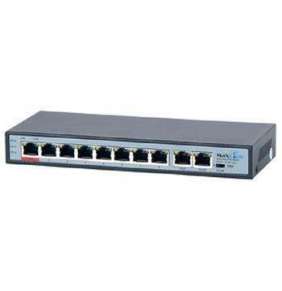 MaxLink PoE switch PSBT-10-8P-250, 10x LAN/8x PoE 250m, 802.3af/at/bt, 120W, 10/100Mbps