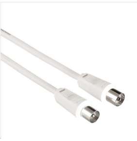 HAMA anténní kabel (koaxiální) 75dB/ 1,5m/ bílý