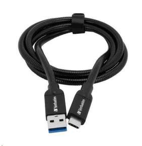 VERBATIM 48871 kabel USB 3.1 Type-C to USB-A Stainless Steel Cable 100cm GEN2_O2 polep