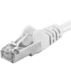PREMIUMCORD Patch kábel CAT6a S-FTP, RJ45-RJ45, AWG 26/7 10m biely