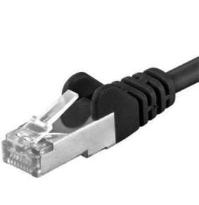 PREMIUMCORD Patch kábel CAT6a S-FTP, RJ45-RJ45, AWG 26/7 10m čierny