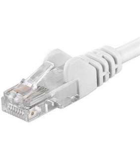 PREMIUMCORD Patch kabel UTP RJ45-RJ45 CAT5e 0.5m bílá