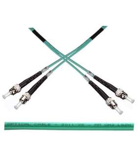 Optický patch kabel duplex ST-ST 50/125 MM 1m OM3