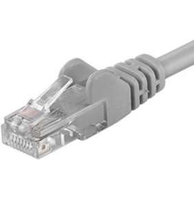 PREMIUMCORD Patch kabel UTP RJ45-RJ45 CAT5e 0.5m šedá
