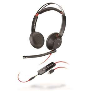 Plantronics BLACKWIRE 5220 headset Stereo, USB-C, 1 x 3.5 mm miniJack