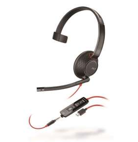 Plantronics BLACKWIRE 5210 headset Mono, USB-C, 1 x 3.5 mm miniJack