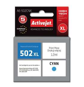 Atrament ActiveJet pre Epson 502XL W24010 AE-502CNX Cyan 12 ml 
