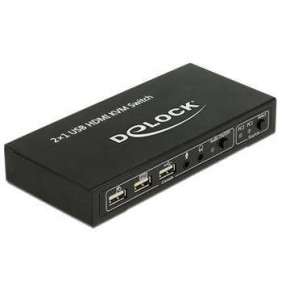 Delock HDMI KVM Switch 2   1 s USB a Audio