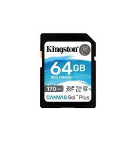 KINGSTON 64GB SDXC Canvas Go! Plus 170R/90W CL10 U3 V30