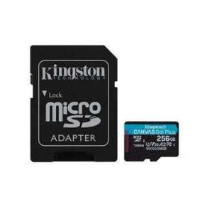 256 GB . micro SDXC karta Kingston Canvas Go Plus + adaptér