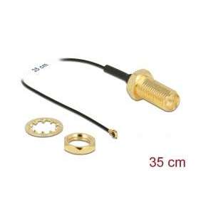 Delock Anténní kabel RP-SMA samice montážní panel na MHF® 4 samec 0.81 35 cm déa závitu 35 mm