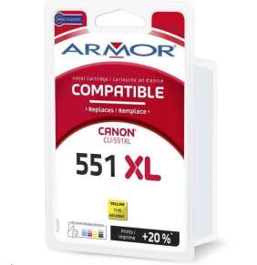 ARMOR ink-jet pre CANON Pixma MG5450, IP7250, 735 strán, CLi551XLY, žltá/yellow (CLi-551XL Y)