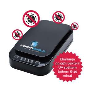 Screenshield™ UV sterilizátor pro mobilní telefony a drobné předměty (černá)