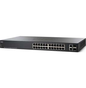 Cisco SG220-26P 26-Port Gigabit PoE Smart Plus Switch, PoE+ 180W/24ports
