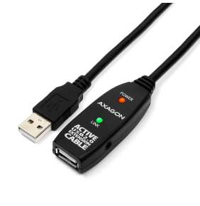 AXAGON ADR-210, USB 2.0 A-M -  A-F aktivní prodlužovací / repeater kabel, 10m