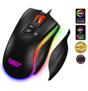 CONNECT IT NEO+ profesionální optická herní myš se softwarem, RGB podsvícení, ČERNÁ