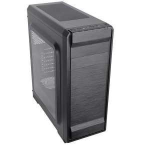CRONO skříň Middle Tower MT-850/ bez zdroje/ 1x USB 3.0/ 2x USB 2.0/ 2x 3.5mm jack/ černý