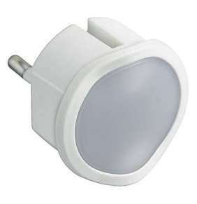 Legrand - LED nočné svetlo / núdzové svetlo LED studená+teplá biela, Stmievateľné, aj ako baterka, Biele