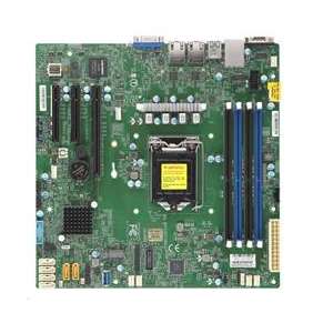 Supermicro MB 1xLGA1151 (Xeon E-21xx,i3), C242, 4xDDR4, 6xSATA3, M.2, 3xPCIe3.0 (x8, 2 x4), VGA, 2x LAN, IPMI