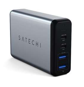 Satechi USB-C 75W Dual Power Delivery Travel Charger - Space Gray