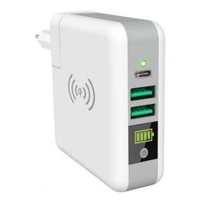 Smrter Wireless Qi Amigo Charger + Powerbank 6700 mAh - White