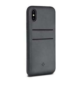 TwelveSouth kryt Relaxed Leather with pockets pre iPhone X/XS - Earl Grey
