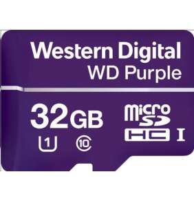 WD PURPLE 32GB MicroSDHC QD101 / WDD032G1P0CC / CL10 / U1 /