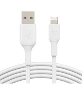 BELKIN kabel USB-A - Lightning, 2m, bílý