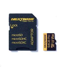 64GB U3 Micro SD Card Nextbase + adapter