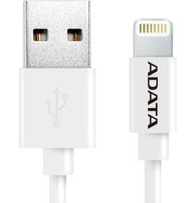 ADATA Sync & Charge Lightning kábel - USB A 2.0, 100 cm, plast, biela