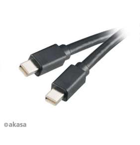 Kábel AKASA Mini DisplayPort na MiniDisplayPort, 200 cm