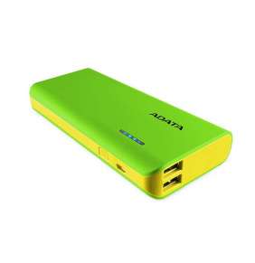 ADATA PowerBank PT100 - externá batéria pre mobilný telefón/tablet 10000mAh, zelená/žltá