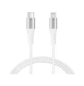 Sandberg datový kabel USB-C -  Lightning, délka 1 m, bílá