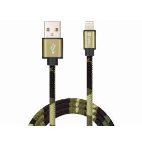 Sandberg datový kabel USB-A -  Lightning, délka 1m, Camouflage