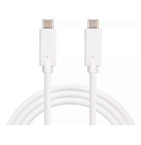 Sandberg datový kabel USB-C -  USB-C, délka 1 m, podpora 100W, bílá