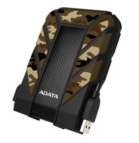 Externý pevný disk ADATA 1TB 2,5" USB 3.1 DashDrive Durable HD710M Pro, kamufláž (guma, odolný voči nárazom/vode/prachu