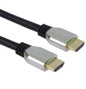 Kábel HDMI PREMIUMCORD 2.1 vysokorýchlostný + ethernetový kábel (krytky zo zinkovej zliatiny, pozlátené konektory) 2 m