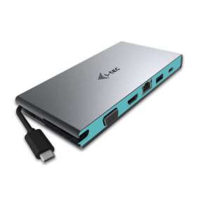 i-Tec USB-C 3.1 - 4KTravel dokovací stanice, HDMI nebo VGA, GLAN, USB-C 